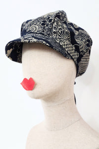 Casquette KAME Nuages indigo - Fleurs d'Ascenseurs