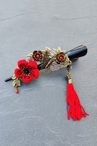 Grande pince kanzashi CHAMADE