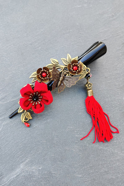 Grande pince kanzashi CHAMADE