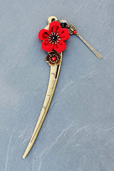 Pic à cheveux kanzashi DESIR