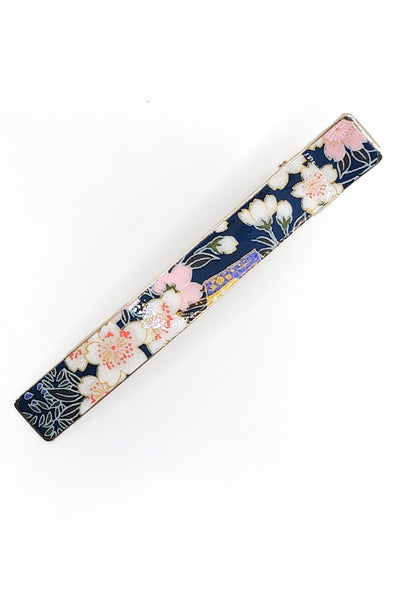 Grande Pince Pélican WASHI Jardin bleu - Fleurs d'Ascenseurs