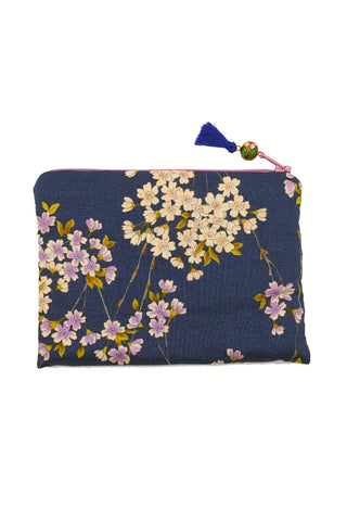 Trousse MOON Sakura marine - Fleurs d'Ascenseurs